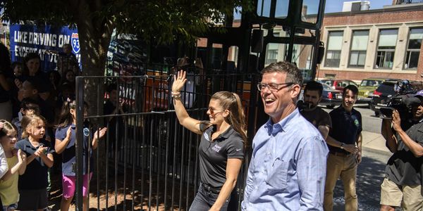Danica Patrick visited Boston, Mass., on Wednesday, June 14. The Monster Energy NASCAR Cup Series driver visited an elementary school, toured the city on Boston Trolley, rode a swan boat in Boston Common, and had lunch at the iconic Cheers.