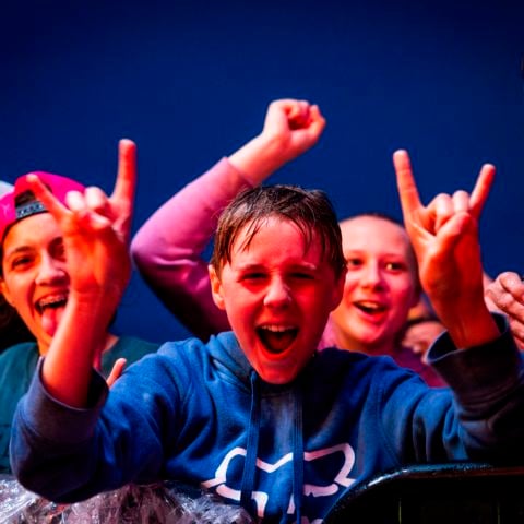 Race fans enjoying the Saturday night concert at New Hampshire Motor Speedway on June 22, 2024.