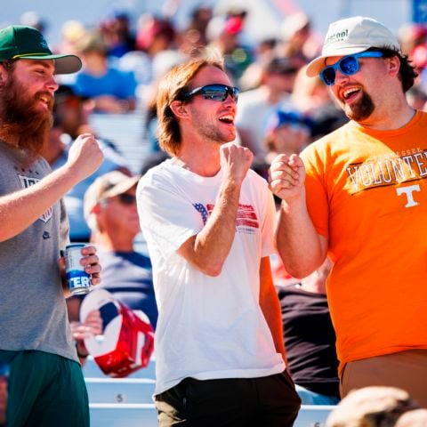 Race fans enjoying the NASCAR Cup Series race at New Hampshire Motor Speedway on Sept. 21, 2025.