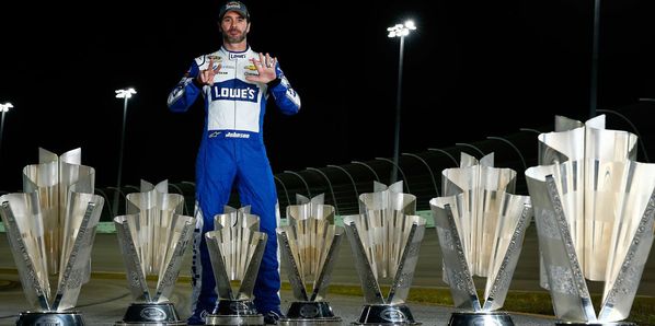 Jimmie Johnson won his seventh championship trophy on Nov. 20.