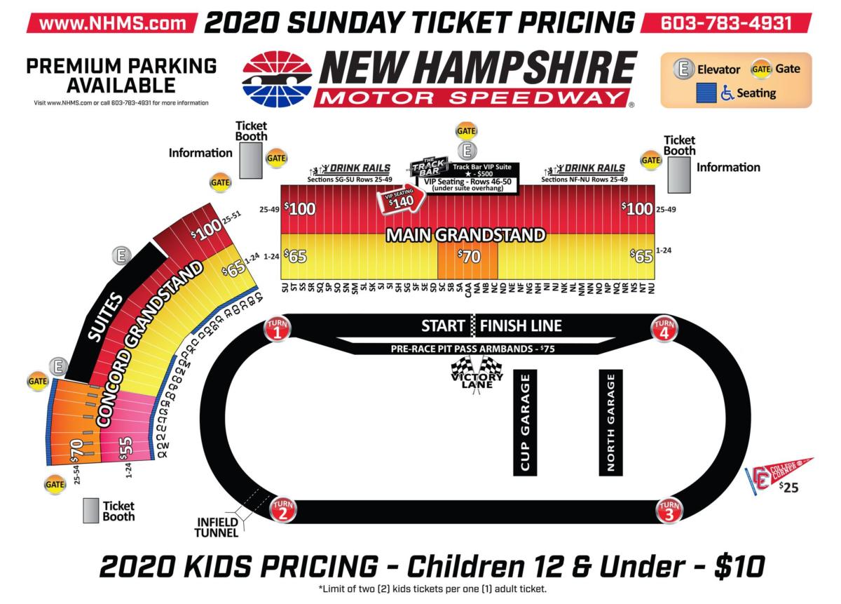 Atlanta Motor Speedway General Admission Seating Chart