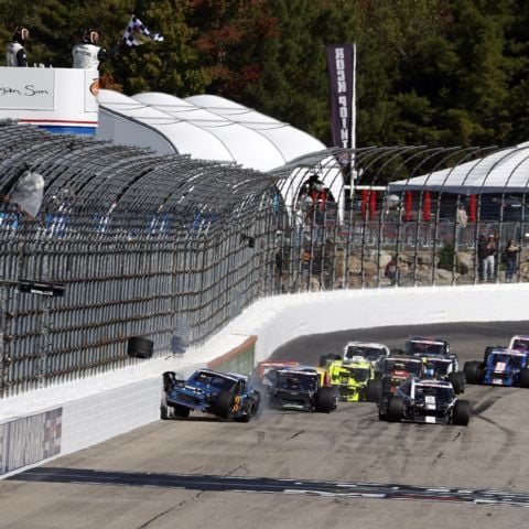 The Sept. 20, 2025 Mohegan Sun 100 NASCAR Whelen Modified Tour race at New Hampshire Motor Speedway ended in wild fashion when Justin Bonsignore lost the lead in the final corner to Tyler Rypkema as Rypkema slammed into the outside wall losing his front right tire just feet before the finish line.