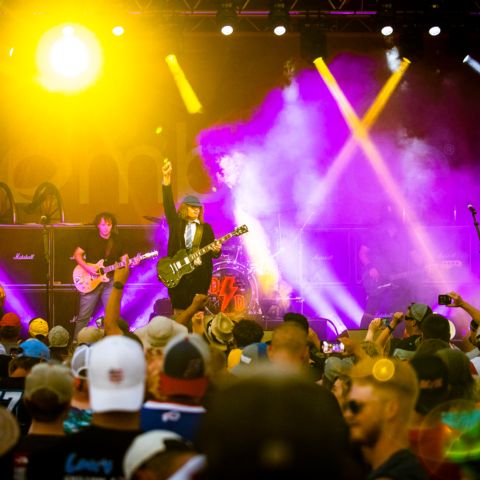 Dirty Deeds: The AC/DC Experience will perform a live concert at New Hampshire Motor Speedway Saturday, July 15 as part of the free entertainment lined up for race fans during New England’s only NASCAR weekend.