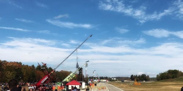American Chunker was the big winner on Sunday, launching a pumpkin more than 4,300 feet across the New Hampshire Motor Speedway property to win the third annual Extreme Chunkin.