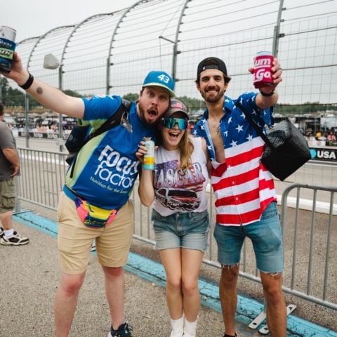 Race fans excited for the NASCAR Cup Series race at New Hampshire Motor Speedway on June 23, 2024.