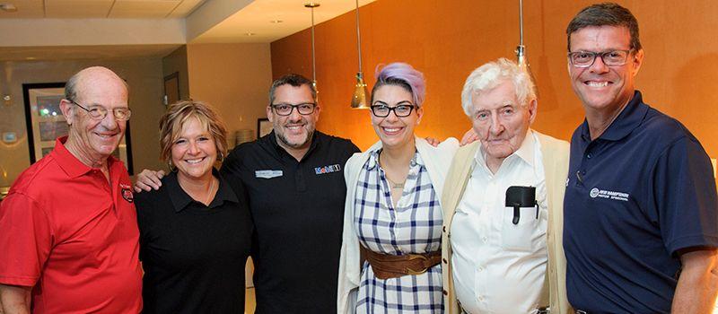 Dick Berggren, Cheryl LaPrade, Tony Stewart, Regina O'Brien, Bob Bahre & David McGrath