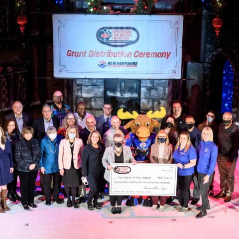 The New Hampshire Chapter of Speedway Children’s Charities distributed $136,500 in grants to 23 New England organizations during its 12th annual Grant Distribution Ceremony Wednesday at The Palace Theatre in Manchester, N.H.