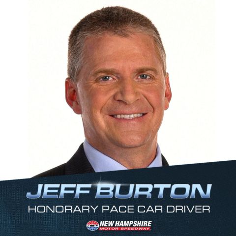 NBC Motorsports Analyst and four-time New Hampshire Motor Speedway winner Jeff Burton has been named the honorary pace car driver for Sunday’s Crayon 301 NASCAR Cup Series race at “The Magic Mile.”