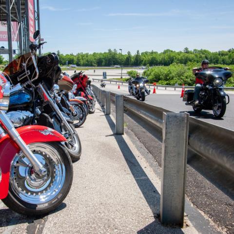 New Hampshire Motor Speedway is a top destination for riders visiting the area during Laconia Motorcycle Week.