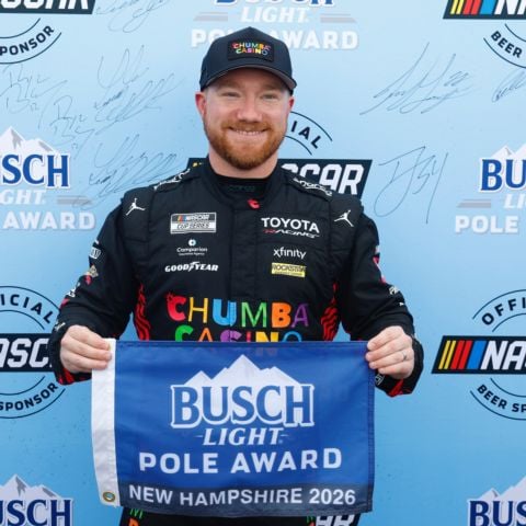 Tyler Reddick, driver of the No. 45 23XI Racing Toyota, earned the pole position for Sunday’s Dollar Tree 301 NASCAR Cup Series race at New Hampshire Motor Speedway.