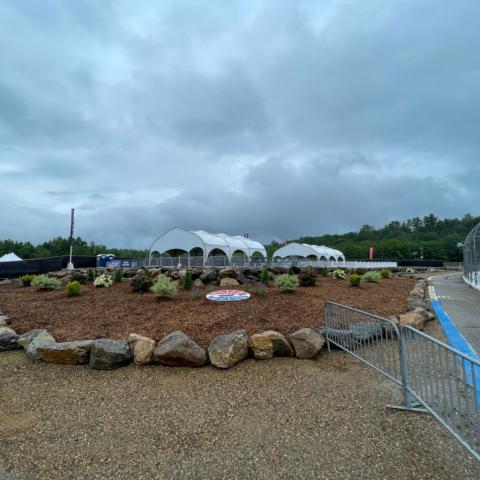 Finishing touches are being put on New Hampshire Motor Speedway’s newest trackside amenity, Rock Point, for the Foxwoods Resort Casino 301 race weekend, July 17-18.