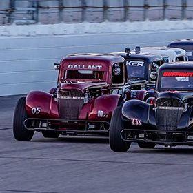 Shaun Buffington, owner of TSMotorsports 23, LLC, and Darren Gallant, owner of HVAC Unlimited, LLC, lead the field to green during a Road Course Series race at New Hampshire Motor Speedway on Sept. 25, 2021. The two have put their businesses’ names on the series for the 2022 season.