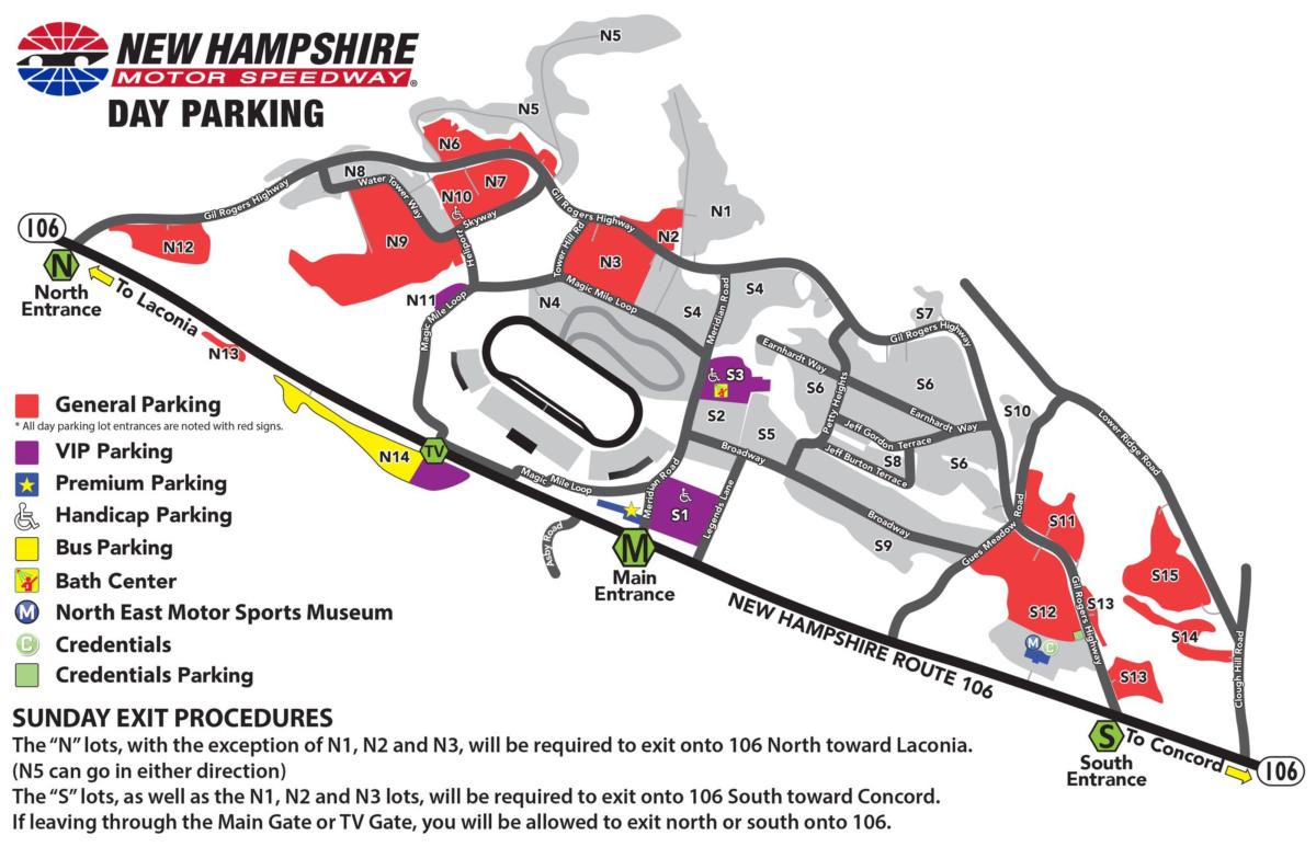 New Hampshire International Speedway Seating Chart